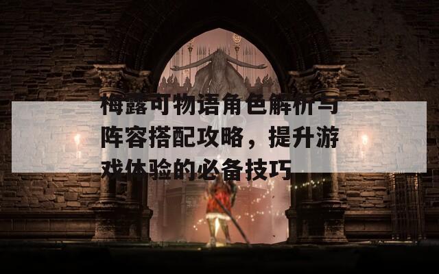 梅露可物语角色解析与阵容搭配攻略，提升游戏体验的必备技巧