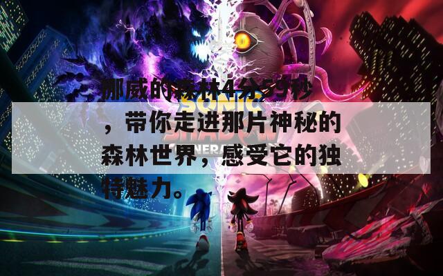 挪威的森林4分59秒，带你走进那片神秘的森林世界，感受它的独特魅力。