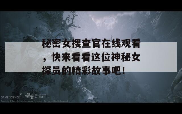 秘密女搜查官在线观看，快来看看这位神秘女探员的精彩故事吧！