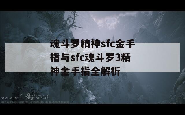 魂斗罗精神sfc金手指与sfc魂斗罗3精神金手指全解析