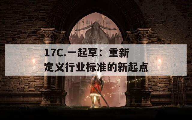 17C.一起草：重新定义行业标准的新起点