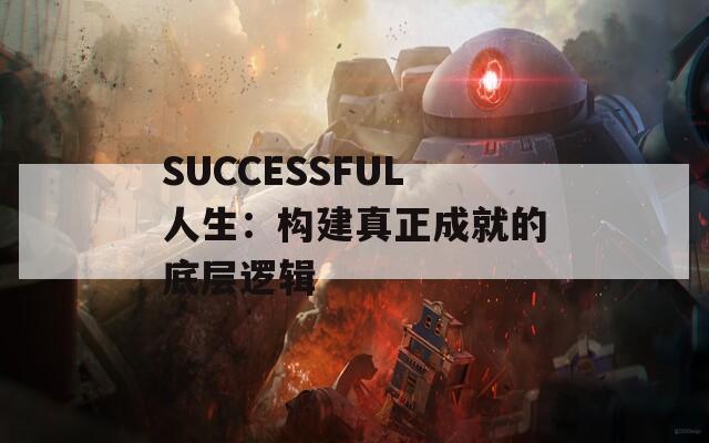 SUCCESSFUL人生：构建真正成就的底层逻辑