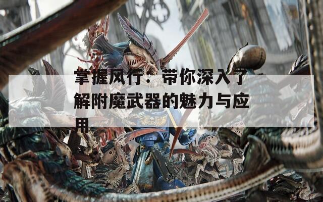 掌握风行：带你深入了解附魔武器的魅力与应用