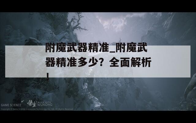 附魔武器精准_附魔武器精准多少？全面解析！