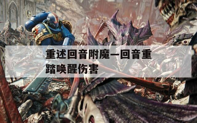 重述回音附魔—回音重踏唤醒伤害