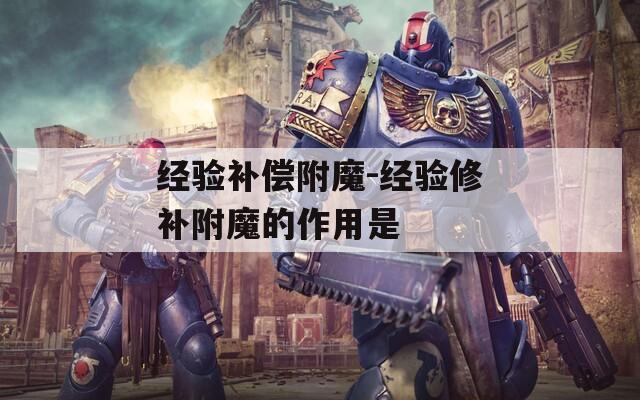 经验补偿附魔-经验修补附魔的作用是
