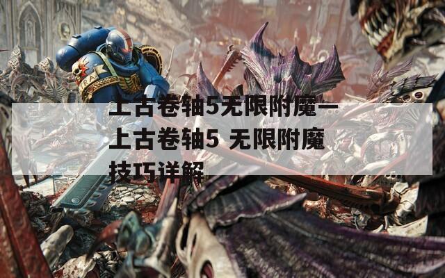 上古卷轴5无限附魔—上古卷轴5 无限附魔技巧详解