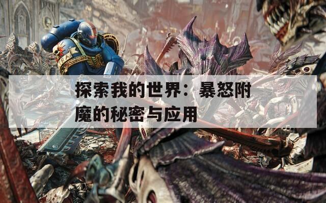 探索我的世界：暴怒附魔的秘密与应用