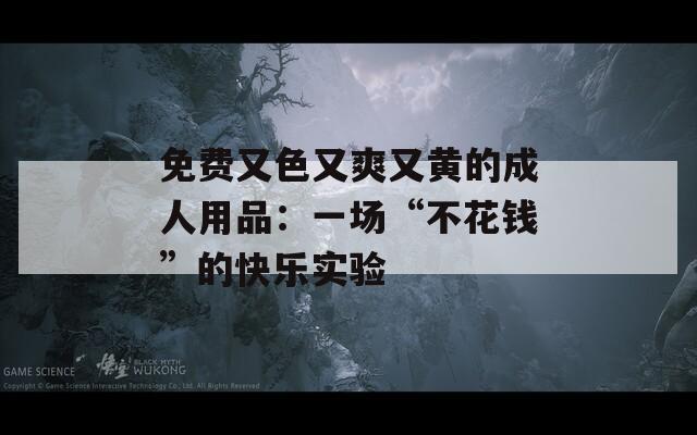 免费又色又爽又黄的成人用品：一场“不花钱”的快乐实验