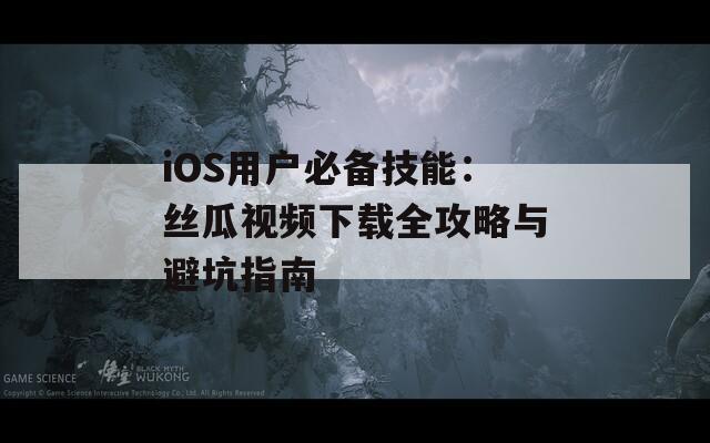 iOS用户必备技能：丝瓜视频下载全攻略与避坑指南