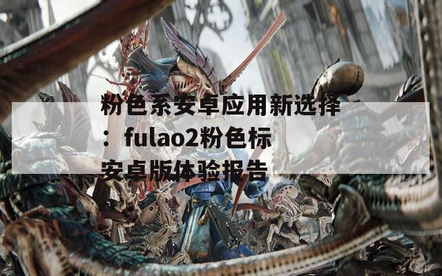 粉色系安卓应用新选择：fulao2粉色标安卓版体验报告